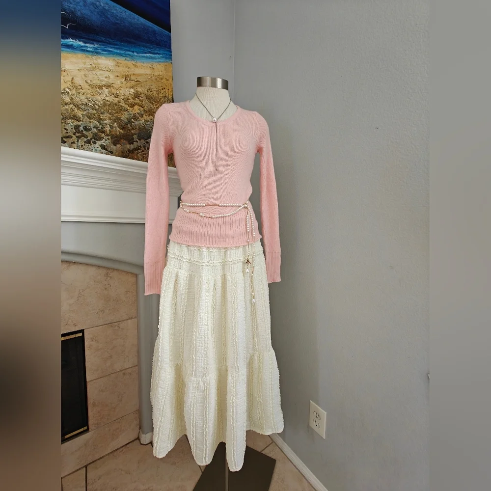 Like New Soft Pink Knit Sweater